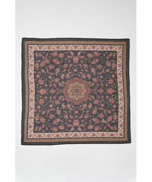 SLY(スライ)の「PERSIAN CARPET MOTIF SCARF ペルシアンカーペットモチーフスカーフ(バンダナ/スカーフ・レディース・バーガンディー/ブラック・FREE)」の3枚目の写真