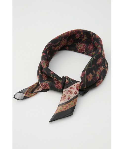 SLY(スライ)の「PERSIAN CARPET MOTIF SCARF ペルシアンカーペットモチーフスカーフ(バンダナ/スカーフ・レディース・バーガンディー/ブラック・FREE)」の5枚目の写真