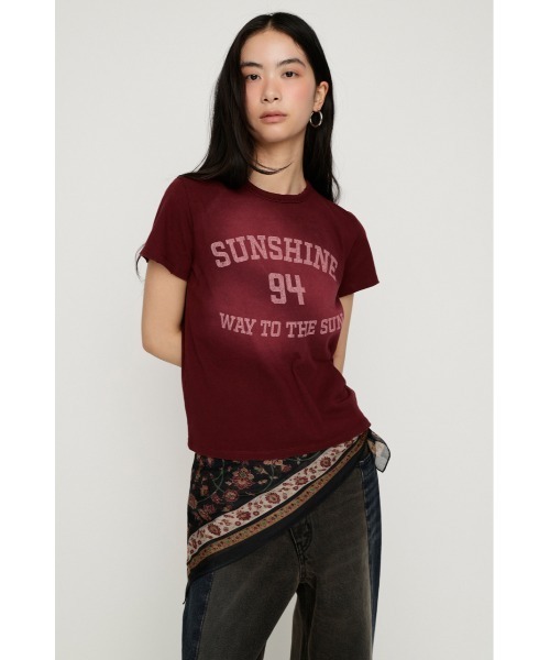 SLY(スライ)の「PERSIAN CARPET MOTIF SCARF ペルシアンカーペットモチーフスカーフ(バンダナ/スカーフ・レディース・バーガンディー/ブラック・FREE)」の6枚目の写真
