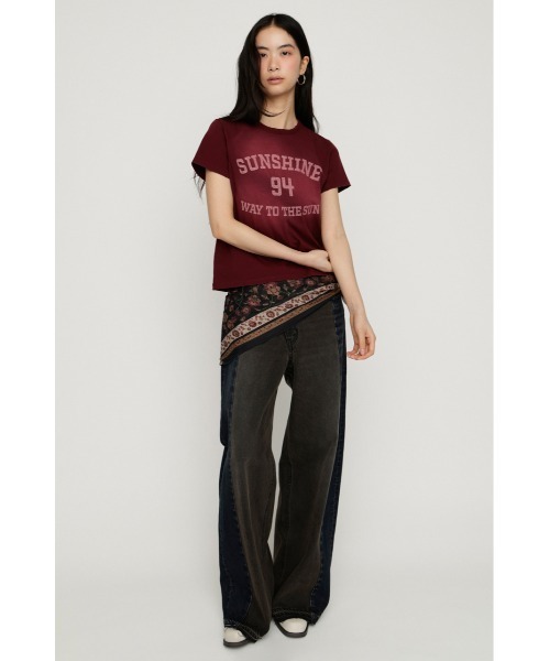 SLY(スライ)の「PERSIAN CARPET MOTIF SCARF ペルシアンカーペットモチーフスカーフ(バンダナ/スカーフ・レディース・バーガンディー/ブラック・FREE)」の7枚目の写真