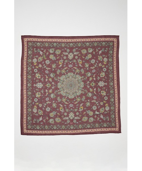 SLY(スライ)の「PERSIAN CARPET MOTIF SCARF ペルシアンカーペットモチーフスカーフ(バンダナ/スカーフ・レディース・バーガンディー/ブラック・FREE)」の8枚目の写真