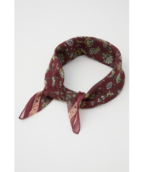 SLY(スライ)の「PERSIAN CARPET MOTIF SCARF ペルシアンカーペットモチーフスカーフ(バンダナ/スカーフ・レディース・バーガンディー/ブラック・FREE)」の10枚目の写真