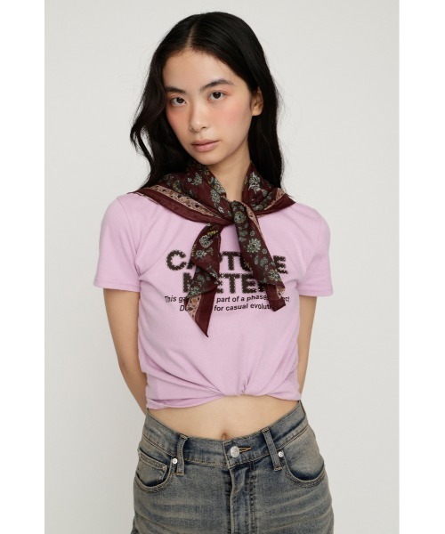 SLY(スライ)の「PERSIAN CARPET MOTIF SCARF ペルシアンカーペットモチーフスカーフ(バンダナ/スカーフ・レディース・バーガンディー/ブラック・FREE)」の15枚目の写真