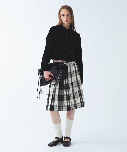 FRED PERRY(フレッドペリー)の「【別注】FRED PERRY / チェック スカート(スカート・レディース・ホワイト系その他/イエロー系その他・8/10)」の3枚目の写真