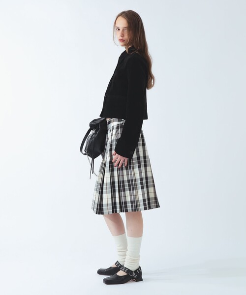 FRED PERRY(フレッドペリー)の「【別注】FRED PERRY / チェック スカート(スカート・レディース・ホワイト系その他/イエロー系その他・8/10)」の4枚目の写真