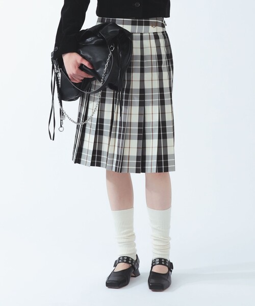FRED PERRY(フレッドペリー)の「【別注】FRED PERRY / チェック スカート(スカート・レディース・ホワイト系その他/イエロー系その他・8/10)」の6枚目の写真