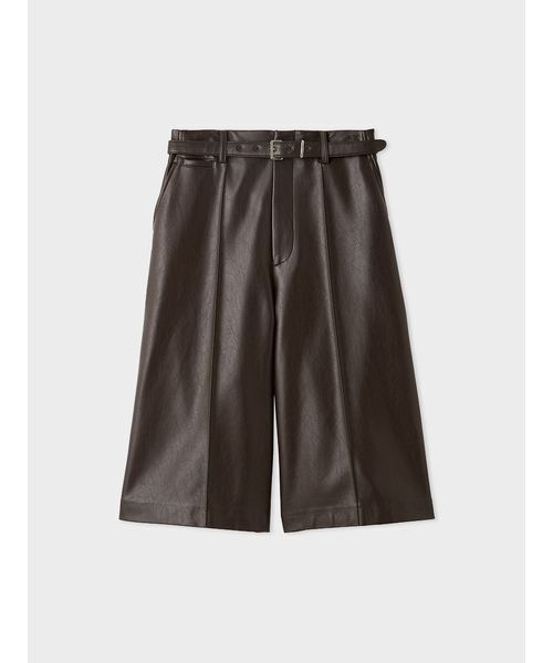 MIESROHE(ミースロエ)の「ベルトセットシンセティックレザーバミューダパンツ(その他パンツ・レディース・ブラック/ダークブラウン・0/1)」の19枚目の写真