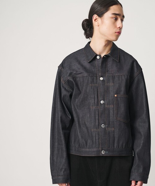 MONKEY TIME(モンキータイム)の「トラッカー ジャケット Type-1(デニムジャケット・メンズ・ベージュ/ネイビー・XL/S/L/M)」の16枚目の写真