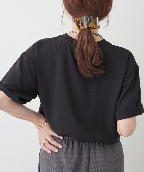 Remind me and forever(リマインドミーアンドフォーエバー)の「【Tシャツとブラウスの良いとこどり】アソート大人ブラウスT(Tシャツ/カットソー・レディース・ブラウン/オフホワイト/チャコールグレー/ブラック・FREE)」の22枚目の写真