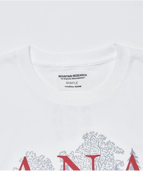 MOUNTAIN RESEARCH(マウンテンリサーチ)の「【MOUNTAIN RESEARCH】マウンテンリサーチ Title Tee(Tシャツ/カットソー・メンズ・ホワイト・LARGE/X-LARGE)」の2枚目の写真