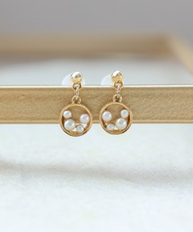 パールリングセラミックポストピアス