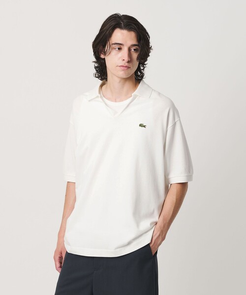 LACOSTE(ラコステ)の「<KAPTAIN SUNSHINE / LACOSTE for BEAUTY&YOUTH>スキッパー ポロシャツ(Tシャツ/カットソー・メンズ・ホワイト・L/M)」の2枚目の写真