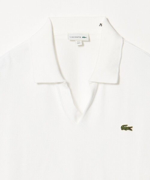 LACOSTE(ラコステ)の「<KAPTAIN SUNSHINE / LACOSTE for BEAUTY&YOUTH>スキッパー ポロシャツ(Tシャツ/カットソー・メンズ・ホワイト・L/M)」の4枚目の写真