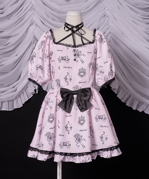 Magia Charm(マギアチャーム)の「マジカルコレクションワンピース(ワンピース・レディース・ブラック/ピンク・F)」の8枚目の写真