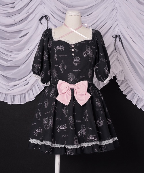 Magia Charm(マギアチャーム)の「マジカルコレクションワンピース(ワンピース・レディース・ブラック/ピンク・F)」の12枚目の写真