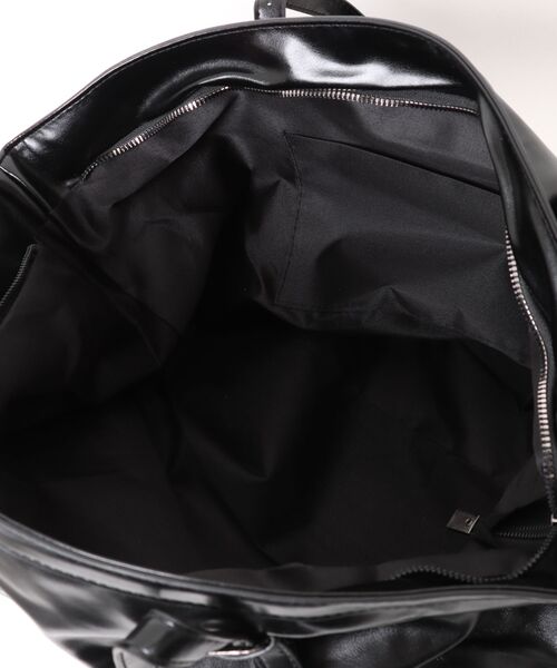florist(フローリスト)の「【A4収納可・2WAY】ヴィンテージレザーライクトートバッグ/ショルダーバッグ(トートバッグ・レディース・モカ/チャコールグレー/ブラック・FREE)」の20枚目の写真