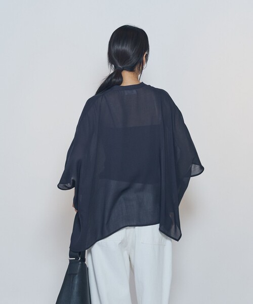 1er Arrondissement(プルミエアロンディスモン)の「スタンドカラーボイルシャツ(シャツ/ブラウス・レディース・ブラック系その他3/ブラウン系その他5・36/38)」の3枚目の写真