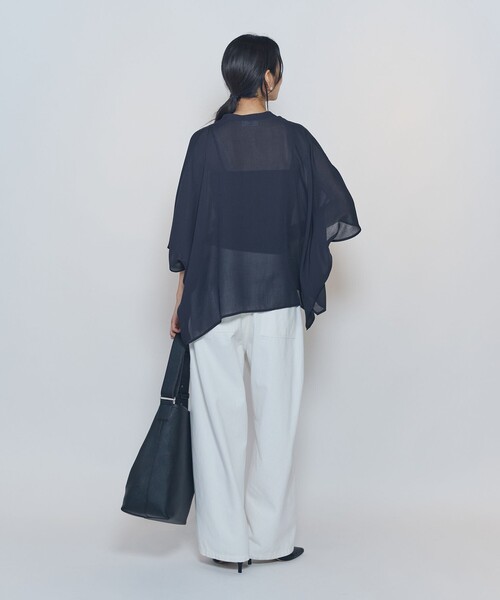 1er Arrondissement(プルミエアロンディスモン)の「スタンドカラーボイルシャツ(シャツ/ブラウス・レディース・ブラック系その他3/ブラウン系その他5・36/38)」の10枚目の写真