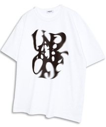 UNDEROFF（アンダーオフ）の「オーバーサイズクルーネックアンダーオフスモーク半袖Tシャツホワイト（Tシャツ/カットソー）」