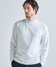 MEN'S BIGI | アクティブテーラー シルケットスムース UネックロングTシャツ［シルケット加工/抗菌防臭/帯電防止］(Tシャツ/カットソー)