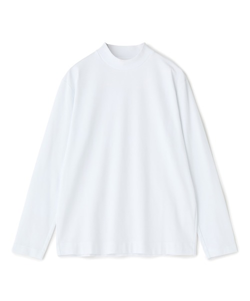MEN'S BIGI（メンズビギ）の「アクティブテーラー シルケットスムース UネックロングTシャツ［シルケット加工/抗菌防臭/帯電防止］（Tシャツ/カットソー・メンズ・ホワイト/ブラック/グレー・01/05/04/03/02）」の10枚目の写真
