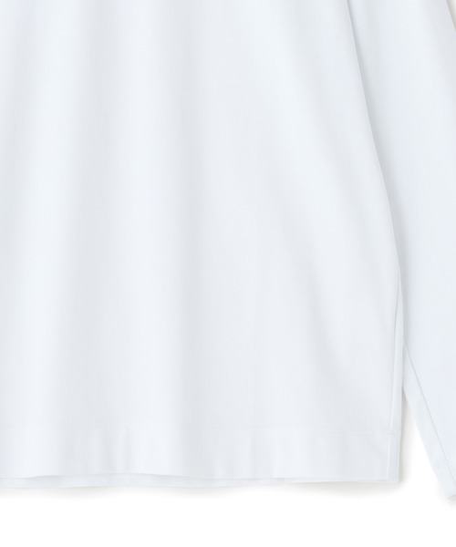 MEN'S BIGI（メンズビギ）の「アクティブテーラー シルケットスムース UネックロングTシャツ［シルケット加工/抗菌防臭/帯電防止］（Tシャツ/カットソー・メンズ・ホワイト/ブラック/グレー・01/05/04/03/02）」の18枚目の写真