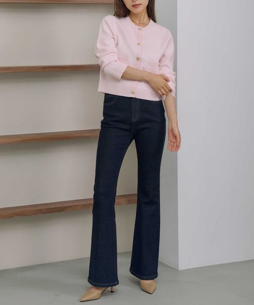 ACYM（アシーム）の「スリムフィットフレアデニム（デニムパンツ・レディース・インディゴブルー・MEDIUM/SMALL）」の15枚目の写真