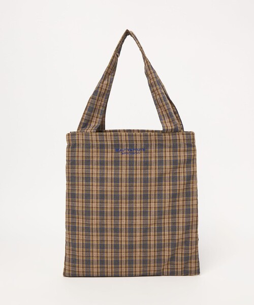 BEAUTY&YOUTH UNITED ARROWS(ビューティーアンドユースユナイテッドアローズ)の「チェック パッカブル トートバッグ(トートバッグ・レディース・ブラウン/レッド/ケリーグリーン・FREE)」の14枚目の写真