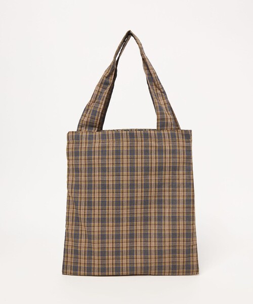 BEAUTY&YOUTH UNITED ARROWS(ビューティーアンドユースユナイテッドアローズ)の「チェック パッカブル トートバッグ(トートバッグ・レディース・ブラウン/レッド/ケリーグリーン・FREE)」の16枚目の写真