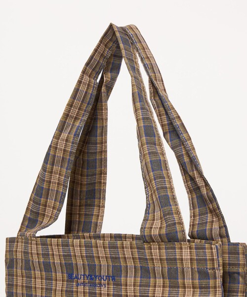 BEAUTY&YOUTH UNITED ARROWS(ビューティーアンドユースユナイテッドアローズ)の「チェック パッカブル トートバッグ(トートバッグ・レディース・ブラウン/レッド/ケリーグリーン・FREE)」の18枚目の写真