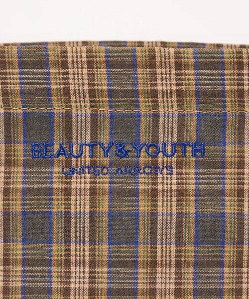 BEAUTY&YOUTH UNITED ARROWS(ビューティーアンドユースユナイテッドアローズ)の「チェック パッカブル トートバッグ(トートバッグ・レディース・ブラウン/レッド/ケリーグリーン・FREE)」の21枚目の写真