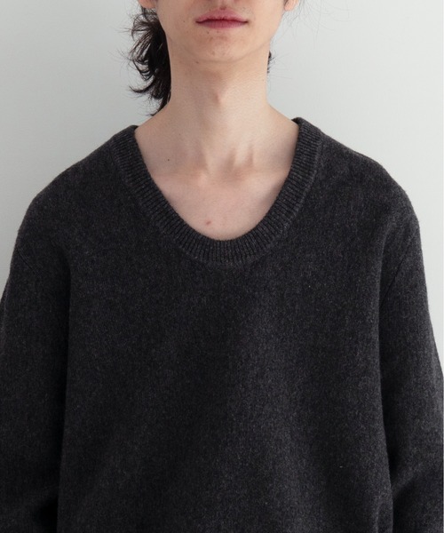 LINDER SPORT(リンダースポーツ)の「LINDER SPORT Thin u-neck(ニット/セーター・メンズ・チャコール/ホワイト/ネイビー/ヘザーグレー・SMALL/MEDIUM)」の14枚目の写真