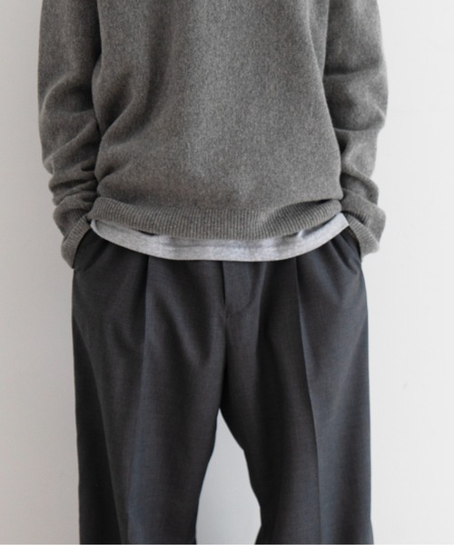 LINDER SPORT(リンダースポーツ)の「LINDER SPORT Thin u-neck(ニット/セーター・メンズ・チャコール/ホワイト/ネイビー/ヘザーグレー・SMALL/MEDIUM)」の11枚目の写真