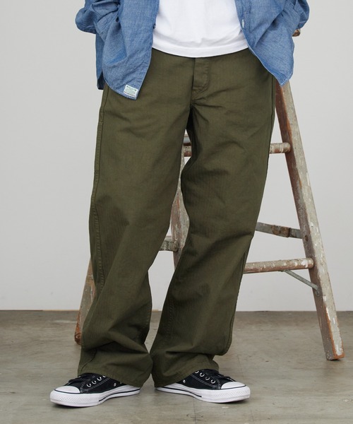 orSlow(オアスロウ)の「orSlow/オアスロウ WIDE FIT FRENCH WORK PANTS ワイドフィット フレンチワークパンツ 2026年 夏 夏服 秋服(チノパンツ・メンズ・カーキ・2/4/3)」の10枚目の写真