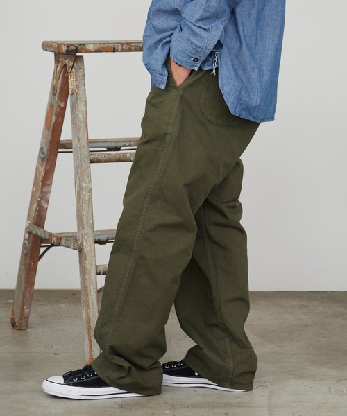 orSlow(オアスロウ)の「orSlow/オアスロウ WIDE FIT FRENCH WORK PANTS ワイドフィット フレンチワークパンツ 2026年 夏 夏服 秋服(チノパンツ・メンズ・カーキ・2/4/3)」の7枚目の写真