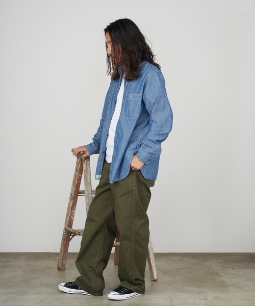orSlow(オアスロウ)の「orSlow/オアスロウ WIDE FIT FRENCH WORK PANTS ワイドフィット フレンチワークパンツ 2026年 夏 夏服 秋服(チノパンツ・メンズ・カーキ・2/4/3)」の3枚目の写真