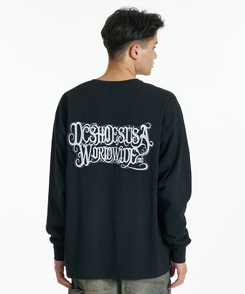 DC SHOES(ディーシーシューズ)の「DC SHOES メンズ 26 HIDDEN LS ロンT 【2026年秋冬モデル】/バックプリント長袖ロンT(Tシャツ/カットソー・メンズ・ホワイト×ブルー/ブラック×ホワイト/ブラック系その他/ホワイト系その他・MEDIUM/LARGE/X-LARGE)」の11枚目の写真