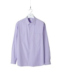 WHAGI（ワギ）の「ビルドシャツ（パープルストライプ）（シャツ/ブラウス）」
