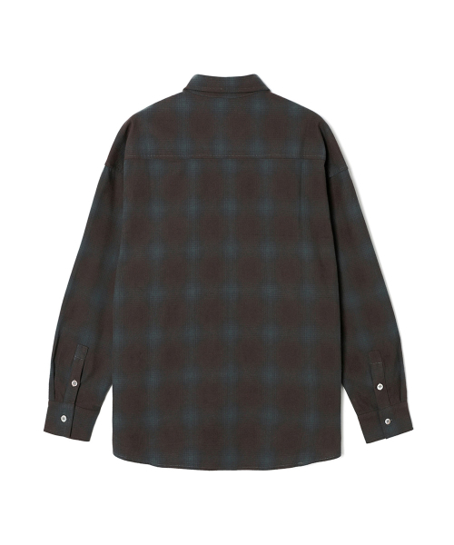 ADHOC(アドホック)の「男性ワンポケットチェック長袖シャツ (ブラウン) (HC2LS01)(シャツ/ブラウス・メンズ・その他・100/95/105)」の2枚目の写真