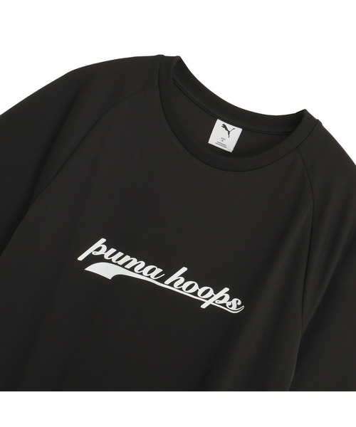 PUMA(プーマ)の「PUMA プーマ メンズ バスケットボール シンプル ビッグ ロゴ 半袖 Tシャツ(Tシャツ/カットソー・メンズ・ブラック系/アクア/モスグリーン/ホワイト・X-LARGE/LARGE/MEDIUM)」の5枚目の写真