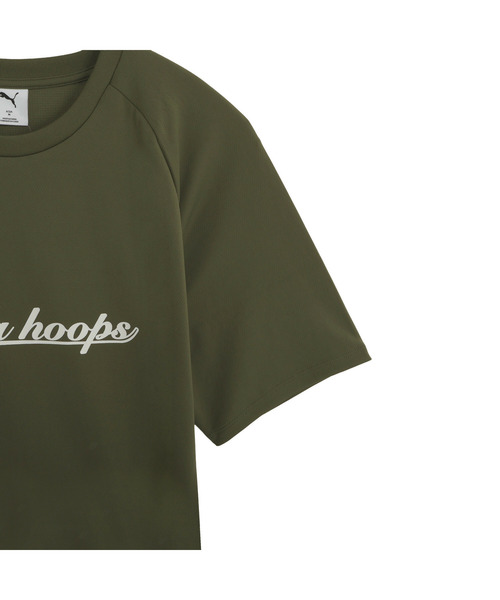 PUMA(プーマ)の「PUMA プーマ メンズ バスケットボール シンプル ビッグ ロゴ 半袖 Tシャツ(Tシャツ/カットソー・メンズ・ブラック系/アクア/モスグリーン/ホワイト・X-LARGE/LARGE/MEDIUM)」の11枚目の写真