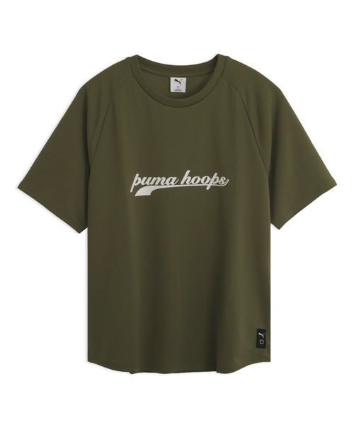 PUMA(プーマ)の「PUMA プーマ メンズ バスケットボール シンプル ビッグ ロゴ 半袖 Tシャツ(Tシャツ/カットソー・メンズ・ブラック系/アクア/モスグリーン/ホワイト・X-LARGE/LARGE/MEDIUM)」の1枚目の写真