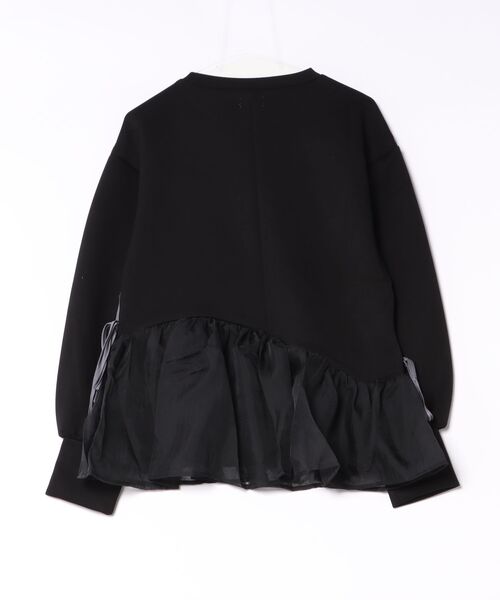 Bab(バブ)の「ペプラムオーガンジーポンチトップス(その他トップス・レディース・グレイッシュベージュ/ベージュ/ブラック/チャコールグレー・FREE)」の6枚目の写真
