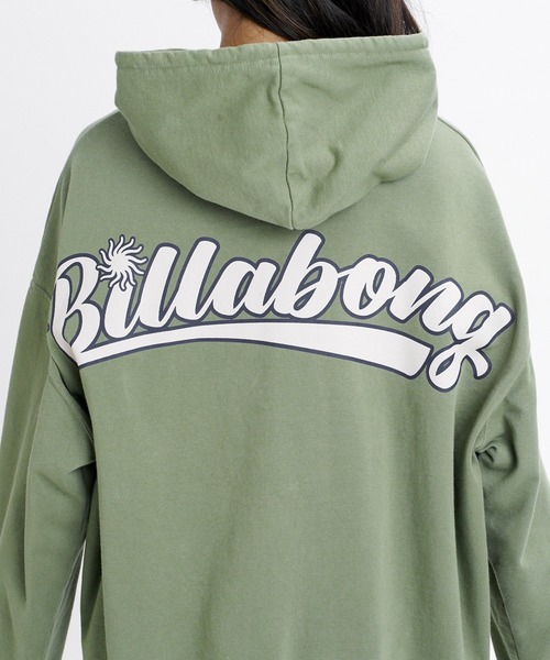 BILLABONG（ビラボン）の「BILLABONG ウィメンズ SURF CAMP HERITAGE PULL HOODIE パーカー 【2026年秋冬モデル】/ビラボンバックプリントフーディー(セットアップタイプ可能)（パーカー・レディース・イエロー系その他/ブルー系その他/エメラルド・MEDIUM）」の4枚目の写真