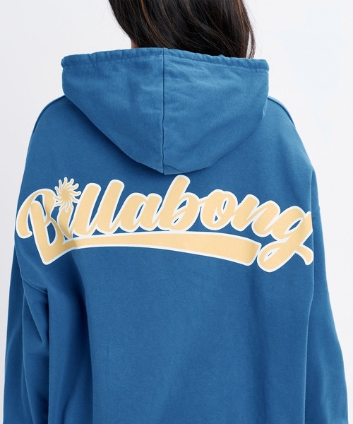 BILLABONG（ビラボン）の「BILLABONG ウィメンズ SURF CAMP HERITAGE PULL HOODIE パーカー 【2026年秋冬モデル】/ビラボンバックプリントフーディー(セットアップタイプ可能)（パーカー・レディース・イエロー系その他/ブルー系その他/エメラルド・MEDIUM）」の9枚目の写真