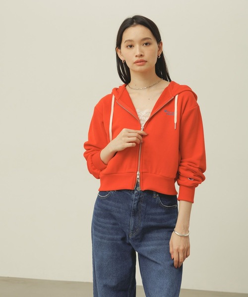 Champion(チャンピオン)の「【Champion(チャンピオン)】別注/ダブルジップパーカー(パーカー・レディース・ネイビー/レッド/オートミール・FREE)」の7枚目の写真