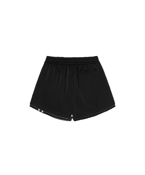 Kijun（キジュン）の「Kijun / Line Satin Shorts / 25PSW301A,25PSW301BKijun / Line Satin Shorts / 25PSW301A，25PSW301B 秋服 冬服（その他パンツ・レディース・ブラック/アイボリー・M）」の3枚目の写真