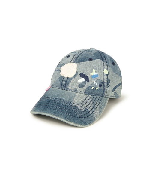 AAPE BY A BATHING APE(エーエイプバイアベイシングエイプ)の「AAPE MAIN CAP(キャップ・メンズ・ブルー・FREE)」の1枚目の写真