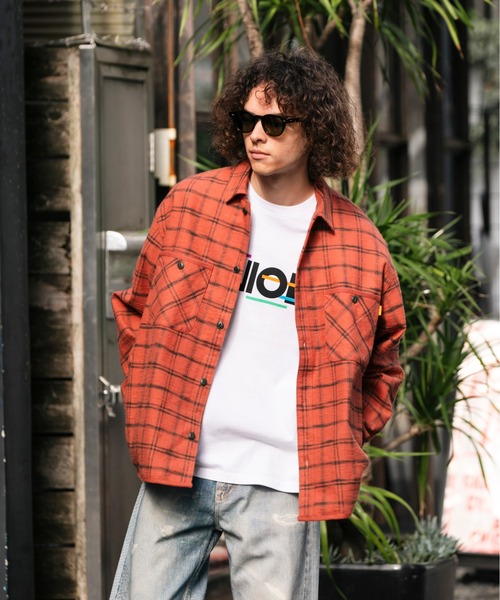 UNION(UNION TOKYO)(ユニオン)の「UNION TOKYO HOMESTEAD FLANNEL SHIRT ユニオントーキョー シャツ(シャツ/ブラウス・メンズ・ホワイト×ブルー/レッド・XL/L/M/S)」の1枚目の写真