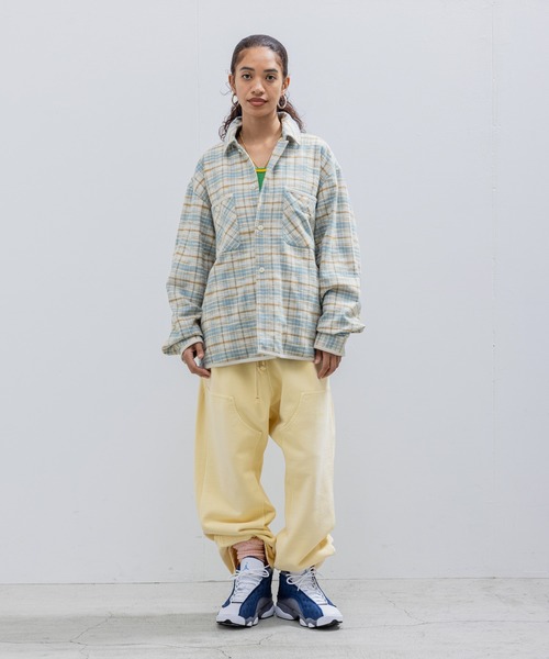 UNION(UNION TOKYO)(ユニオン)の「UNION TOKYO HOMESTEAD FLANNEL SHIRT ユニオントーキョー シャツ(シャツ/ブラウス・メンズ・ホワイト×ブルー/レッド・XL/L/M/S)」の3枚目の写真